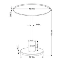 Cheapest 😉 Threshold Designed W/Studio McGee Fielding Pedestal Accent Table - Threshold™ designed with Studio McGee Aged Brass 😀 -End And Side Tables shop unnamed file 1000