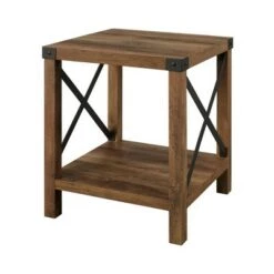 Top 10 🤩 Sophie Rustic Farmhouse X Frame Side Table - Saracina Home Stone Gray 🤩 -End And Side Tables shop unnamed file 1028