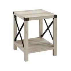 Top 10 🤩 Sophie Rustic Farmhouse X Frame Side Table - Saracina Home Stone Gray 🤩 -End And Side Tables shop unnamed file 1029