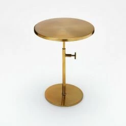 Best Sale 🔔 Threshold Designed W/Studio McGee Adjustable Brass Accent Table - Threshold™ designed with Studio McGee 👍 -End And Side Tables shop unnamed file 1035