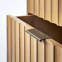 New 😀 Threshold Designed W/Studio McGee Thousand Oaks Wood Scalloped End Table with Drawers Brown - Threshold™ designed with Studio McGee 🌟 -End And Side Tables shop unnamed file 1049