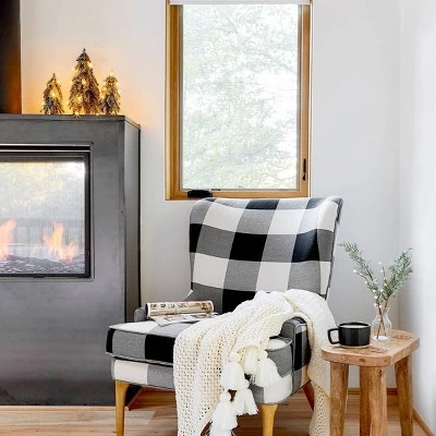 Wholesale π€© Woodland Carved Wood Accent Table Brown - Threshold π 6 Wholesale π€© Woodland Carved Wood Accent Table Brown - Threshold π - Image 4