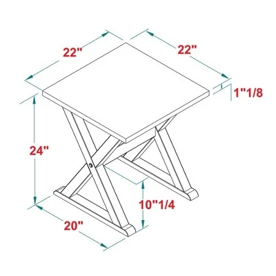 Flash Sale π Set of 2 Xavier Farmhouse Trestle Leg Distressed Side Tables - Saracina Home Rustic Oak/white Wash 𧨠11 Flash Sale π Set of 2 Xavier Farmhouse Trestle Leg Distressed Side Tables - Saracina Home Rustic Oak/white Wash 𧨠- Image 9