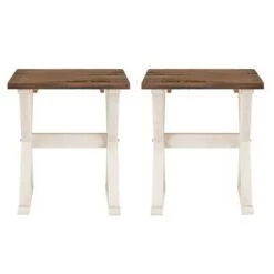 Flash Sale π Set of 2 Xavier Farmhouse Trestle Leg Distressed Side Tables - Saracina Home Rustic Oak/white Wash 𧨠23 Flash Sale π Set of 2 Xavier Farmhouse Trestle Leg Distressed Side Tables - Saracina Home Rustic Oak/white Wash 𧨠-End And Side Tables shop unnamed file 109