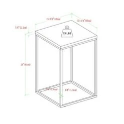 New ✔️ Owen Urban Open Box Frame Side Table - Saracina Home Dark Walnut 👍 -End And Side Tables shop unnamed file 1103