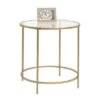 Coupon ❤️ Sauder International Lux Side Table - Satin Gold 🎁 -End And Side Tables shop unnamed file 1141