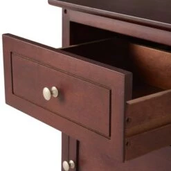 Flash Sale 👏 Alcott Side Table with Single Drawer and Storage Cabinet - ClickDecor Light Brown ✨ -End And Side Tables shop unnamed file 1153