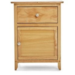 Flash Sale 👏 Alcott Side Table with Single Drawer and Storage Cabinet - ClickDecor Light Brown ✨ -End And Side Tables shop unnamed file 1166