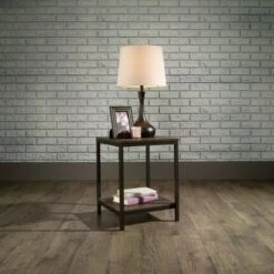 Promo 🌟 North Avenue Side Table Smoked Oak Finish - Sauder 🔥