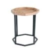 Hot Sale 🛒 Grayson Wood and Metal Side Table Natural - Finch 💯