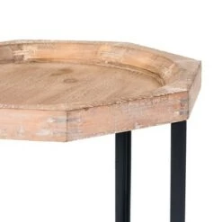 Hot Sale 🛒 Grayson Wood and Metal Side Table Natural - Finch 💯 -End And Side Tables shop unnamed file 1211