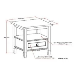 Flash Sale 😀 20" Norfolk End Table - WyndenHall Light Golden Brown 🔥 -End And Side Tables shop unnamed file 1239