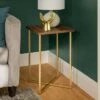 Wholesale ✔️ Set of 2 Maxwell Two Tone Glam Side Tables - Saracina Home Dark Walnut/gold ❤️ -End And Side Tables shop unnamed file 124