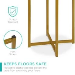 Discount ⌛ Best Choice Products 16in Faux Marble Modern Round Living Room Accent Side Table w/ Metal Frame ⭐ -End And Side Tables shop unnamed file 1254