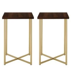 Wholesale ✔️ Set of 2 Maxwell Two Tone Glam Side Tables - Saracina Home Dark Walnut/gold ❤️ 12 Wholesale ✔️ Set of 2 Maxwell Two Tone Glam Side Tables - Saracina Home Dark Walnut/gold ❤️ -End And Side Tables shop unnamed file 128