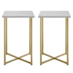 Wholesale ✔️ Set of 2 Maxwell Two Tone Glam Side Tables - Saracina Home Dark Walnut/gold ❤️ 13 Wholesale ✔️ Set of 2 Maxwell Two Tone Glam Side Tables - Saracina Home Dark Walnut/gold ❤️ -End And Side Tables shop unnamed file 129