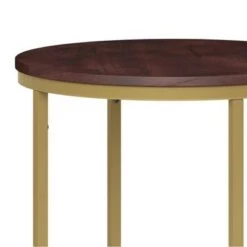 Flash Sale 🥰 18" Alrich Round Side Table - WyndenHall Dark Brown/gold 🧨 -End And Side Tables shop unnamed file 1311