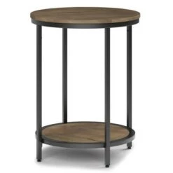 Flash Sale 🥰 18" Alrich Round Side Table - WyndenHall Dark Brown/gold 🧨 -End And Side Tables shop unnamed file 1314