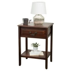 Deals 🔔 Banks End Table - Christopher Knight Home Mahogany 👍 -End And Side Tables shop unnamed file 1378