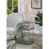 Discount 😀 No Tools 3 Tier End Table - Breighton Home Faux White Marble/chrome 🥰 -End And Side Tables shop unnamed file 1379