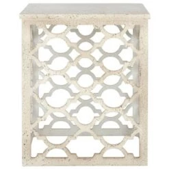 Hot Sale 🎁 Lonny End Table - Safavieh White ❤️ -End And Side Tables shop unnamed file 1402