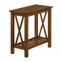 New 🎉 Pluff 1 Shelf Side Table - HOMES: Inside + Out Brown 👏 -End And Side Tables shop unnamed file 1408