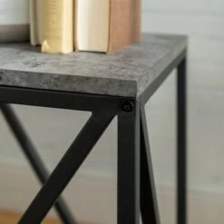 Coupon π Lina Modern Geometric Square Side Table - Saracina Home Slate Gray β 14 Coupon π Lina Modern Geometric Square Side Table - Saracina Home Slate Gray β -End And Side Tables shop unnamed file 1453