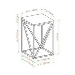 Coupon π Lina Modern Geometric Square Side Table - Saracina Home Slate Gray β 16 Coupon π Lina Modern Geometric Square Side Table - Saracina Home Slate Gray β -End And Side Tables shop unnamed file 1455