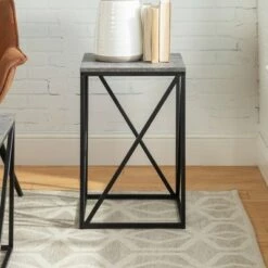 Coupon π Lina Modern Geometric Square Side Table - Saracina Home Slate Gray β 18 Coupon π Lina Modern Geometric Square Side Table - Saracina Home Slate Gray β -End And Side Tables shop unnamed file 1457