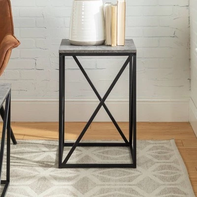 Coupon π Lina Modern Geometric Square Side Table - Saracina Home Slate Gray β 9 Coupon π Lina Modern Geometric Square Side Table - Saracina Home Slate Gray β - Image 7
