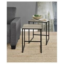 Outlet 😀 Room & Joy Fillmore Nesting Tables Sonoma Oak - Room & Joy 🎉 -End And Side Tables shop unnamed file 1463