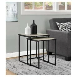 Outlet 😀 Room & Joy Fillmore Nesting Tables Sonoma Oak - Room & Joy 🎉 -End And Side Tables shop unnamed file 1464
