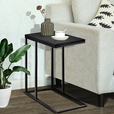 Discount 𧨠Costway Coffee Tray Sofa Side End Table Ottoman Couch Console Stand TV Lap Snack Black π₯ 4 Discount 𧨠Costway Coffee Tray Sofa Side End Table Ottoman Couch Console Stand TV Lap Snack Black π₯ - Image 2