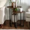 Cheap 👍 2pc Glam V Leg Nesting Side Tables - Saracina Home White Faux Marble/gold 😀 -End And Side Tables shop unnamed file 15