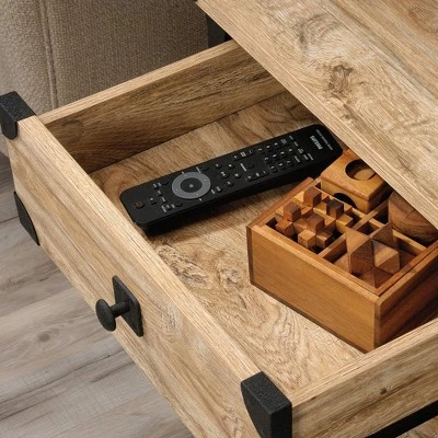 Hot Sale ✔️ Steel River Side Table Distressed Brown - Sauder ⌛ 5 Hot Sale ✔️ Steel River Side Table Distressed Brown - Sauder ⌛ - Image 3