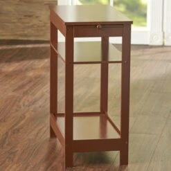 Best reviews of 👍 The Lakeside Collection Lakeside Compact Side Accent Table with Sliding Pull Tray and Shelf 😉 -End And Side Tables shop unnamed file 1565