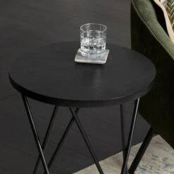 Best reviews of 🤩 Hairpin Leg Side Table with Wood Top - Decor Therapy White/gold 💯 -End And Side Tables shop unnamed file 1573