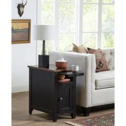 New ❤️ Dakota Side Table - Martin Furniture Black 😍 -End And Side Tables shop unnamed file 1613