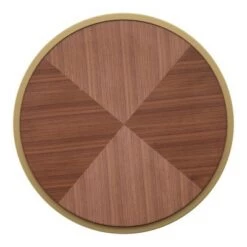 Brand new 🎉 Ervyn Wood and Metal Round End Table - Inspire Q Walnut 🛒 -End And Side Tables shop unnamed file 1628