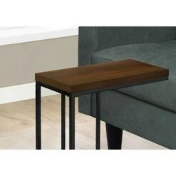 Cheap 🎁 Monarch Specialties Contemporary Home Decor Furniture Accent Rectangular Side End Table Nightstand, Dark Brown Wood with Black Legs ✨ -End And Side Tables shop unnamed file 1633