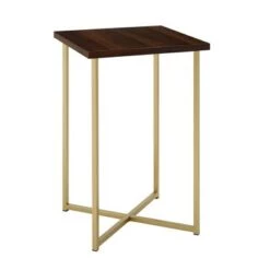 Coupon ⌛ 24" Maxwell Two-Tone Glam Side Table - Saracina Home White Faux Marble/gold 🥰 -End And Side Tables shop unnamed file 1647