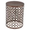 Buy ⌛ Metal (Set of 3) Cylinder Quatrefoil Design Accent Tables Brown - Olivia & May 🛒 -End And Side Tables shop unnamed file 165