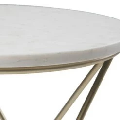 Coupon 🌟 18" Rivley Accent Table White/Gold - WyndenHall 👏 -End And Side Tables shop unnamed file 1666