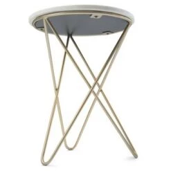 Coupon 🌟 18" Rivley Accent Table White/Gold - WyndenHall 👏 -End And Side Tables shop unnamed file 1668