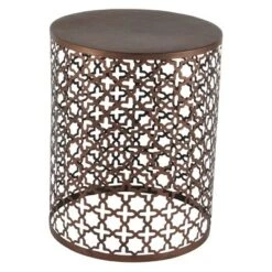 Buy β Metal (Set of 3) Cylinder Quatrefoil Design Accent Tables Brown - Olivia & May π 9 Buy β Metal (Set of 3) Cylinder Quatrefoil Design Accent Tables Brown - Olivia & May π -End And Side Tables shop unnamed file 167