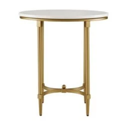 Cheap ⭐ Madison Park Bordeaux End Table White/Gold 🎁 -End And Side Tables shop unnamed file 1681