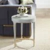 Outlet π 55 Downing Street Modern Wood Gold Metal Round Accent Side End Table 19 3/4" Wide Gray Texture for Living Room Home House Entryway π 2 Outlet π 55 Downing Street Modern Wood Gold Metal Round Accent Side End Table 19 3/4" Wide Gray Texture for Living Room Home House Entryway π -End And Side Tables shop unnamed file 1701