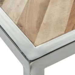 Cheap 🎉 Olivia & May Set of 3 Mango Wood and Stainless Steel Nesting Tables Brown - Olivia & May 🎉 -End And Side Tables shop unnamed file 172