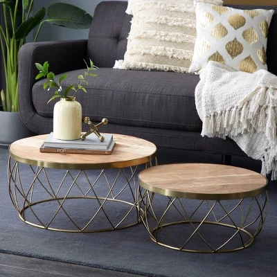 Hot Sale β Olivia & May Set of 2 Contemporary Natural Wood Accent Tables Brown - Olivia & May π 3 Hot Sale β Olivia & May Set of 2 Contemporary Natural Wood Accent Tables Brown - Olivia & May π