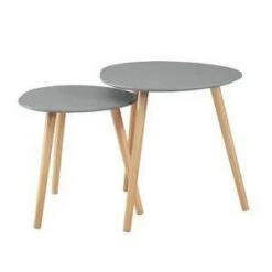 Brand new 🎁 Oslo Nesting End Tables Gray/Light Oak - Breighton Home 🔥 -End And Side Tables shop unnamed file 1808